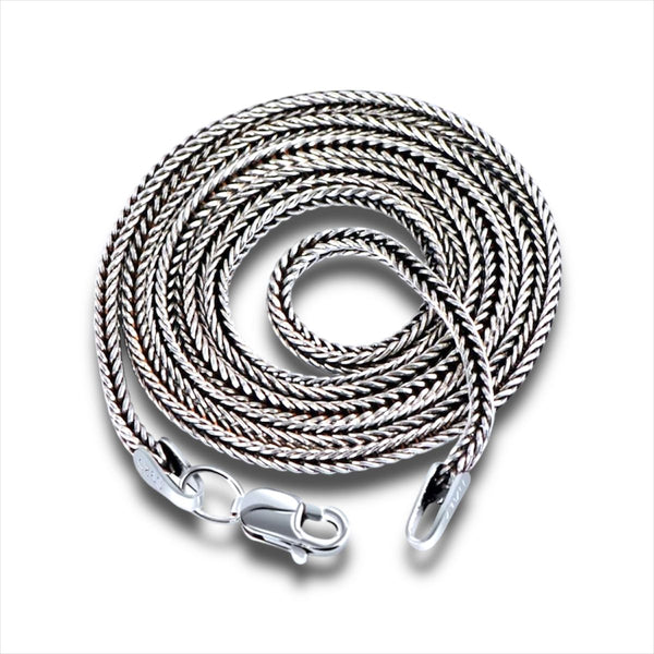 Cadena tejido Bali Plata .925