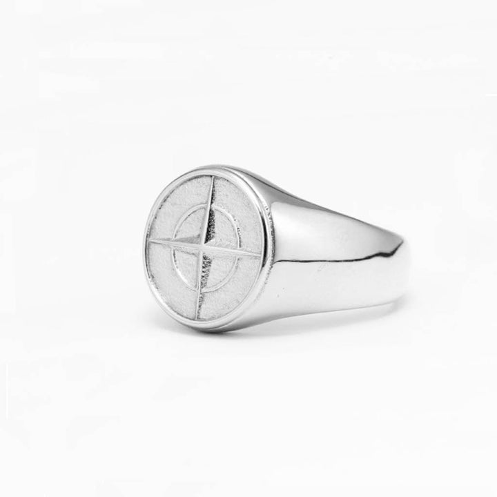 CimarroneAMX 13 Anillo Brújula Minimal ÚNICA PIEZA