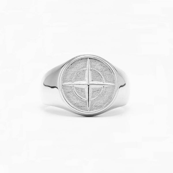 CimarroneAMX 13 Anillo Brújula Minimal ÚNICA PIEZA