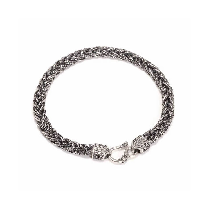 CimarroneAMX 18 cm Pulsera tejida plata 925
