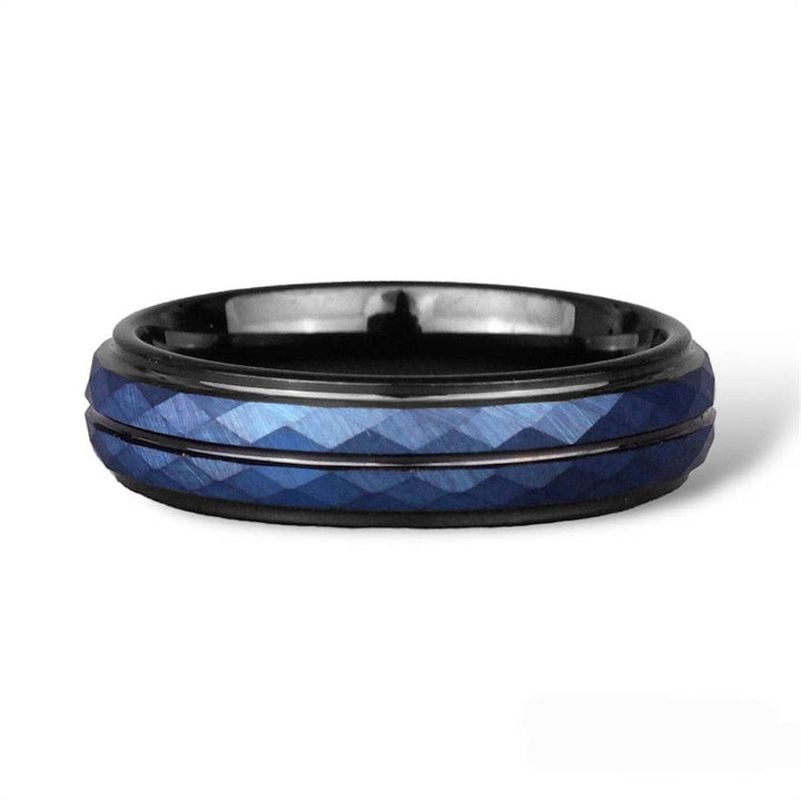 CimarroneAMX 6 Anillo Argolla Azul Tugsteno