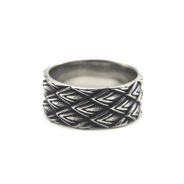 CimarroneAMX 7 Anillo argolla escamas de dragon