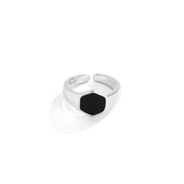 CimarroneAMX 7 Anillo Hexágono Chico Plata .925