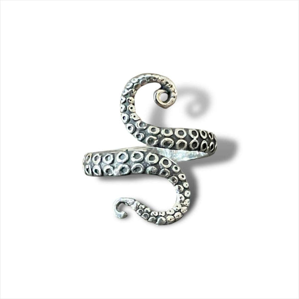 CimarroneAMX 7 Anillo Kraken doble Plata .925