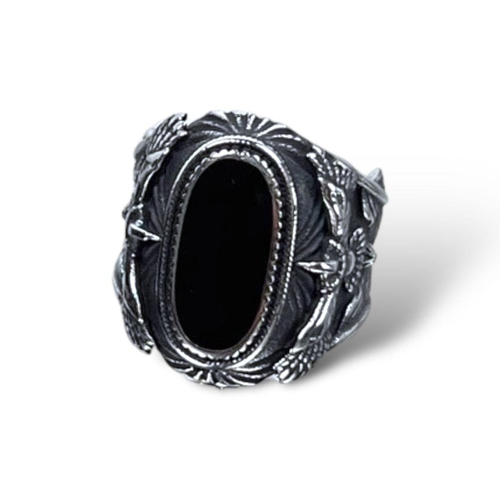 CimarroneAMX Acero Inoxidable / Negro / 7 Anillo Aviador