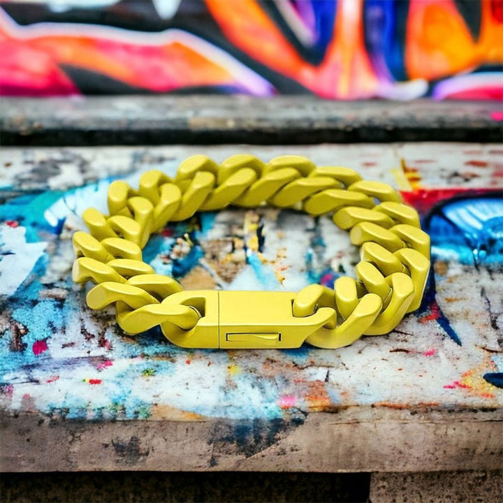 CimarroneAMX Amarillo Pulsera Hip Cubana