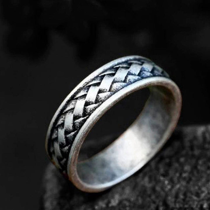 CimarroneAMX Anillo argolla tejida