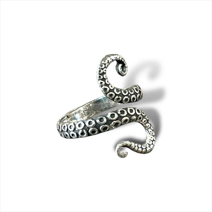 CimarroneAMX Anillo Kraken doble Plata .925