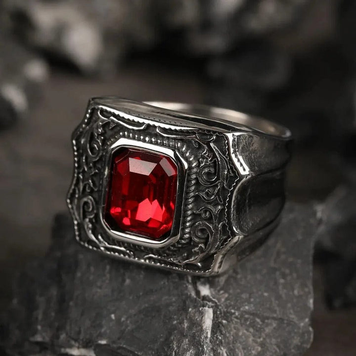 CimarroneAMX Anillo Piedra de Cristal