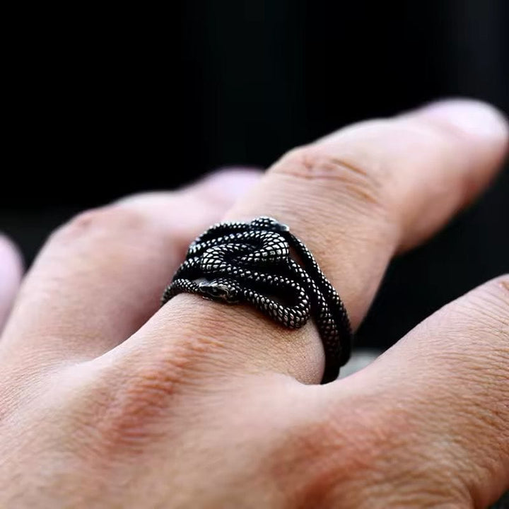 CimarroneAMX Anillo Serpiente entrelazada