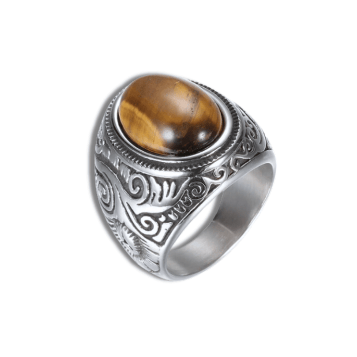 CimarroneAMX Cafe / 12 Anillo Piedra Ovalada