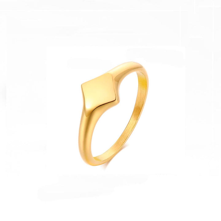 CimarroneAMX Dorado / 6 Anillo sello meñique