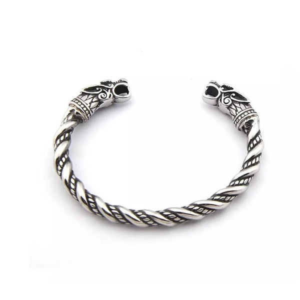 CimarroneAMX Enrollado Brazalete Vikingos Acero