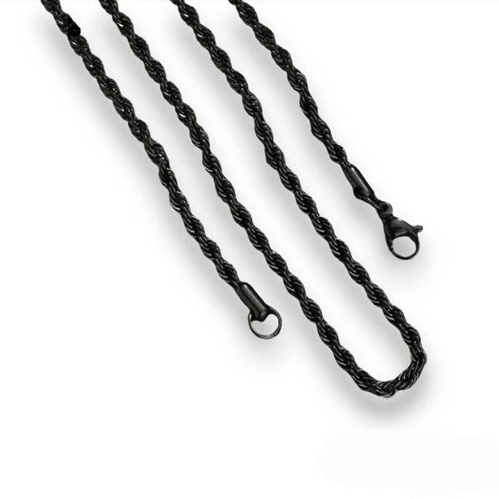 CimarroneAMX Negra / 3 mm Cadena torsal básica