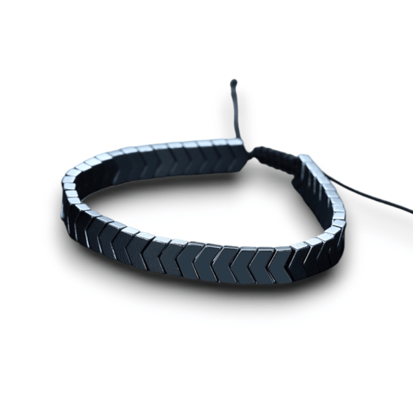 CimarroneAMX Negra Pulsera Flecha Hematita