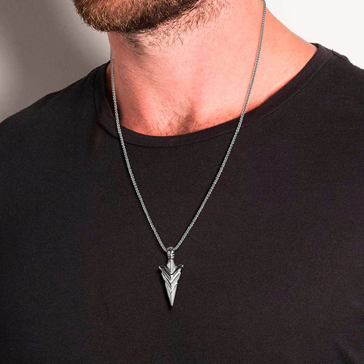 CimarroneAMX Plateado Collar Punta de Flecha