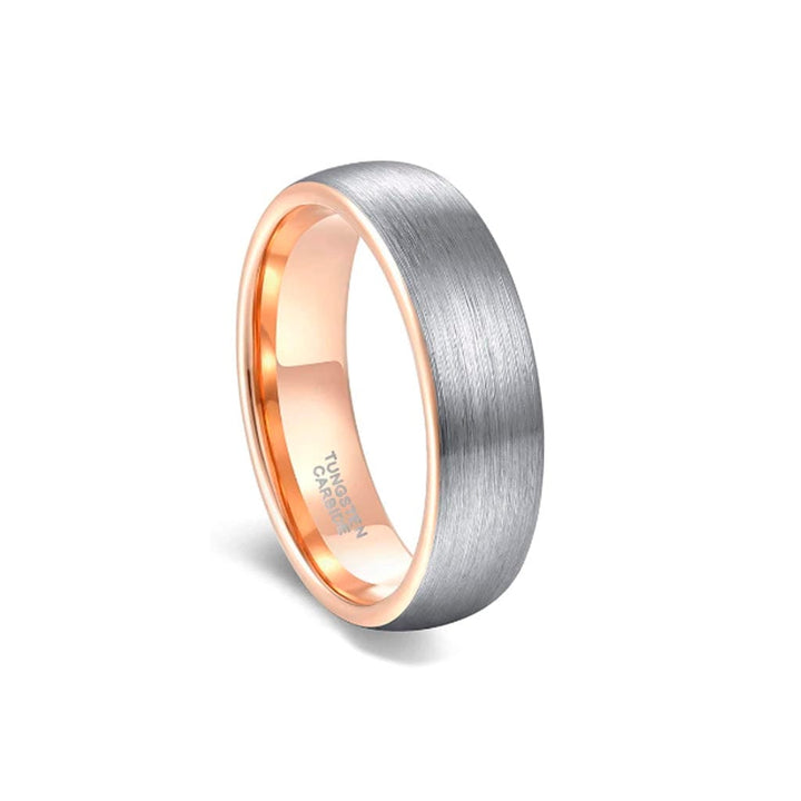 CimarroneAMX Rosa / 4 Anillo Argolla Rosa y Gris Tugsteno