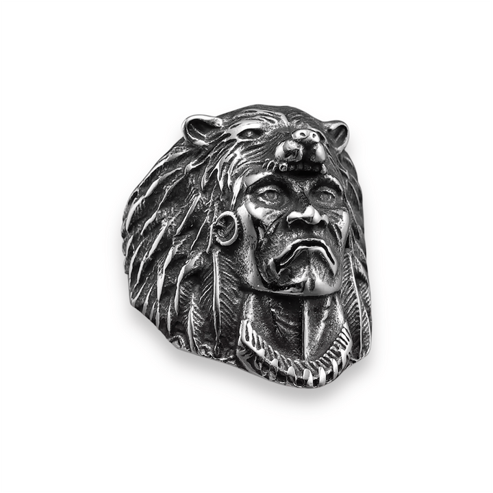 CimarroneMX Plata .925 / 9 Anillo Apache tigre