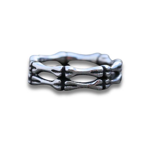 Anillo huesos doble