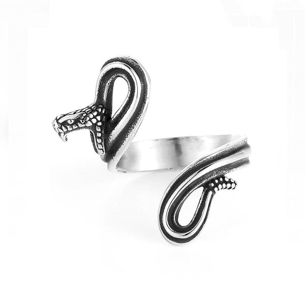 Anillo Snake grabada (serpiente)