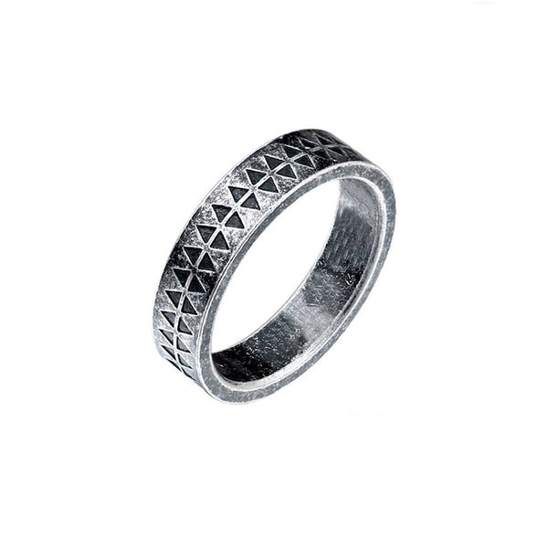 Anillo Argolla diseño prisma ancient