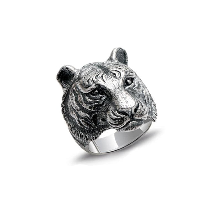tigre siberiano blanco plata mexicana 925