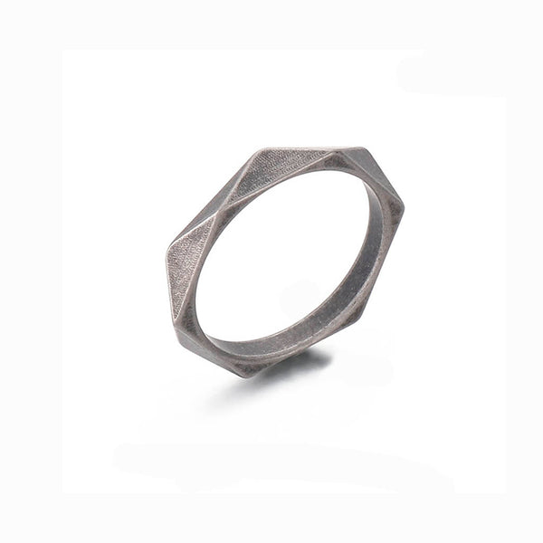 Anillo argolla delgada prisma