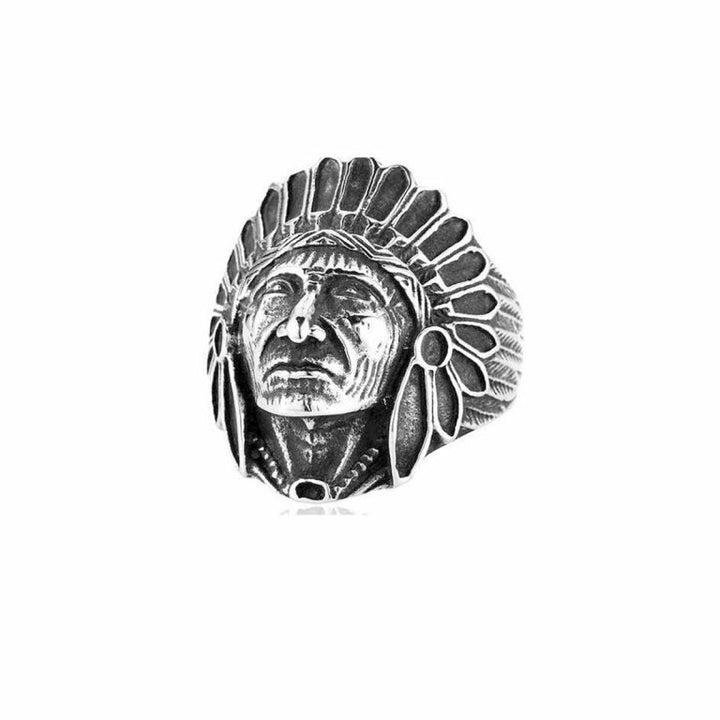 anillo indio nativo americano Apache penacho acero inoxidable accesorios-alternativos-para-hombres-moda-mexicana-pulseras-fashion-men-joyeria-mexico-jewerly-for-men-acero-inoxidable-masculino