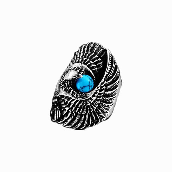 CimarroneAMX 13 Anillo Aguila Perla Azul