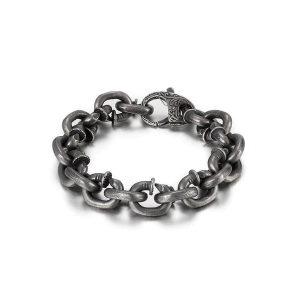 CimarroneAMX 17.5 CM Pulsera Clavo Grueso a medida
