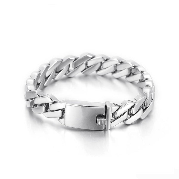 CimarroneAMX 21 cm Pulsera Cubana eslabon recto