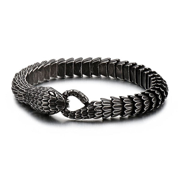 CimarroneAMX 22 cms Pulsera Serpiente Oscura