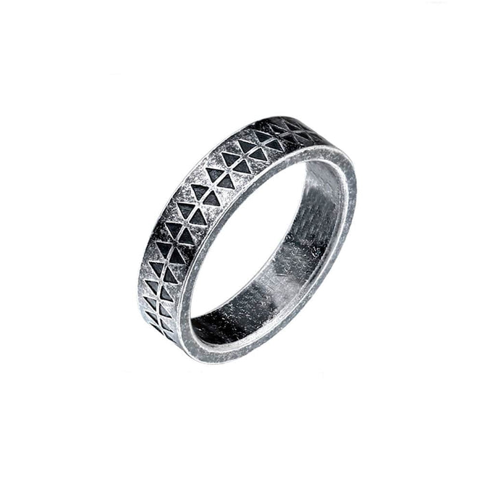 CimarroneAMX 6 Anillo Argolla diseño prisma ancient