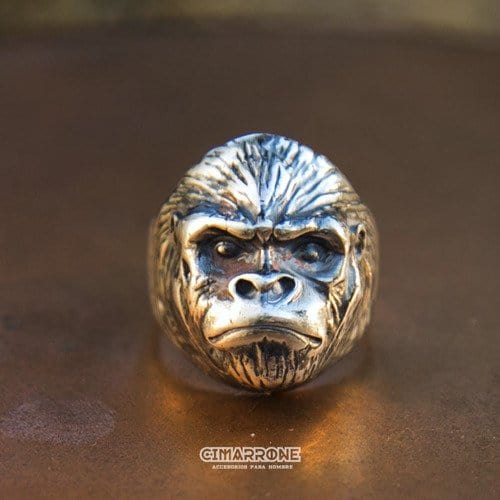 CimarroneAMX 6 Anillo Gorila Alfa Plata 925