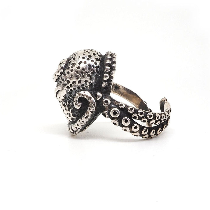 CimarroneAMX 7 Anillo Pulpo Grande Plata 925
