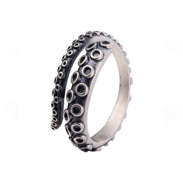 CimarroneAMX Acero Inoxidable Anillo Argolla Kraken