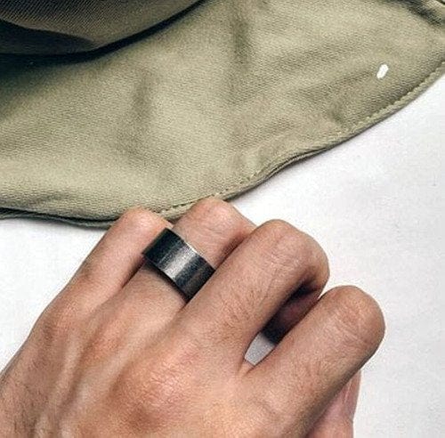 CimarroneAMX Anillo Argolla Minimalista Ancha