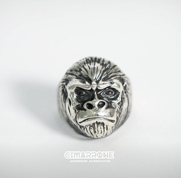 CimarroneAMX Anillo Gorila Alfa Plata 925