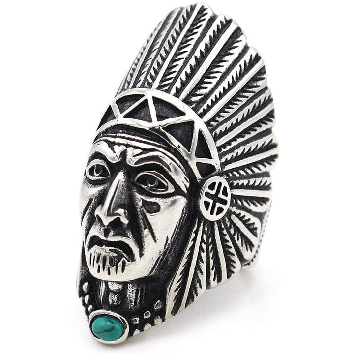 CimarroneAMX Anillo Jefe Apache Indio Americano Grande
