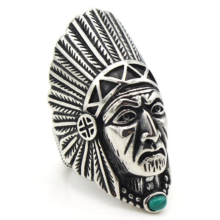 CimarroneAMX Anillo Jefe Apache Indio Americano Grande