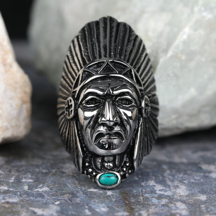 CimarroneAMX Anillo Jefe Apache Indio Americano Grande