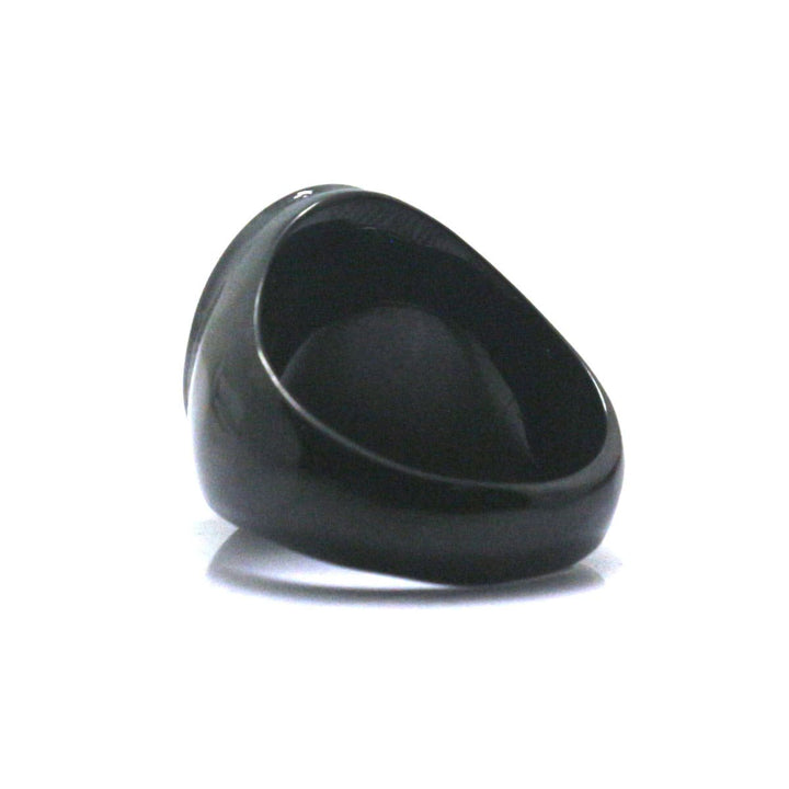 CimarroneAMX Anillo Negro Perla Azul