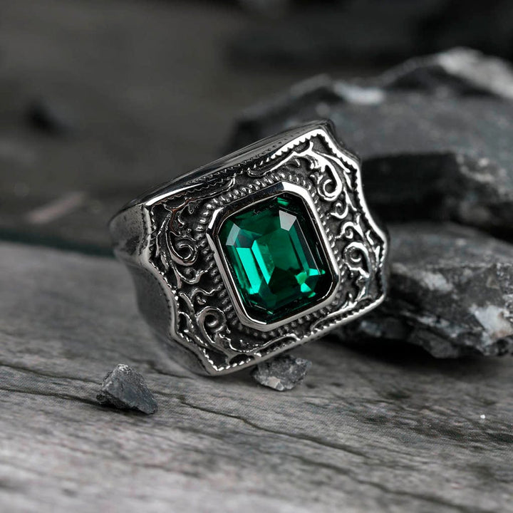 CimarroneAMX Anillo Piedra de Cristal