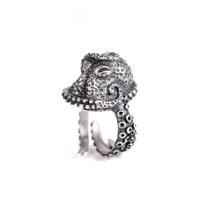 CimarroneAMX Anillo Pulpo Grande Plata 925