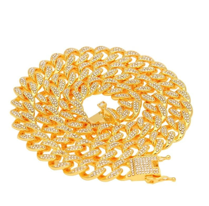 CimarroneAMX Cadena cubana diamantada