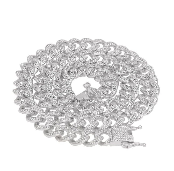 CimarroneAMX Cadena cubana diamantada