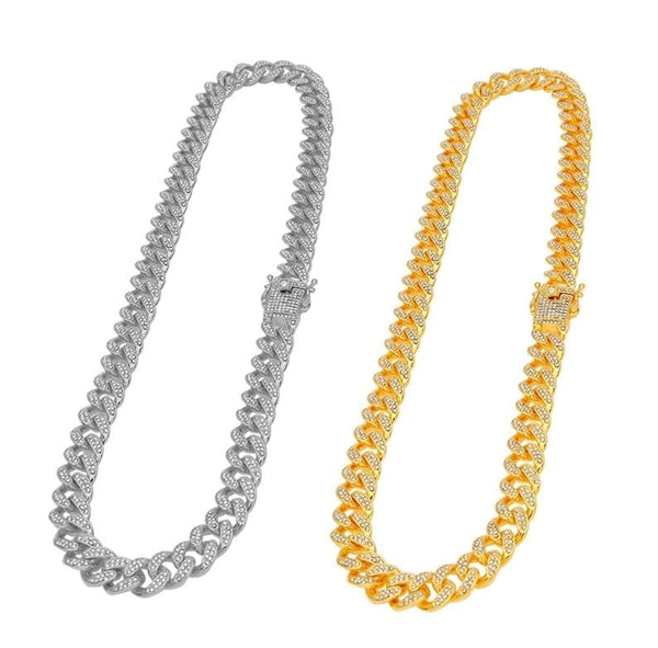 CimarroneAMX Cadena cubana diamantada