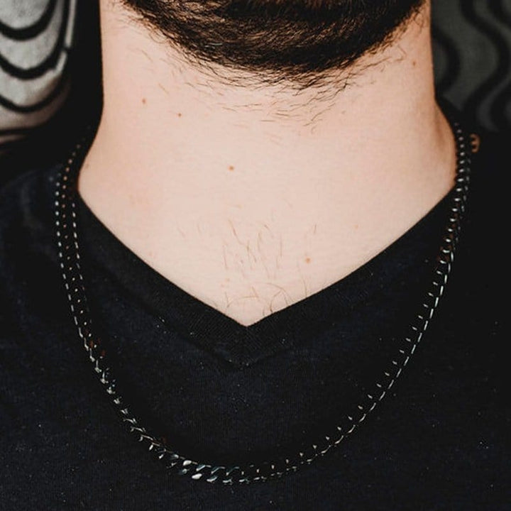 CimarroneAMX Cadena Negra Eslabón Cuadrado