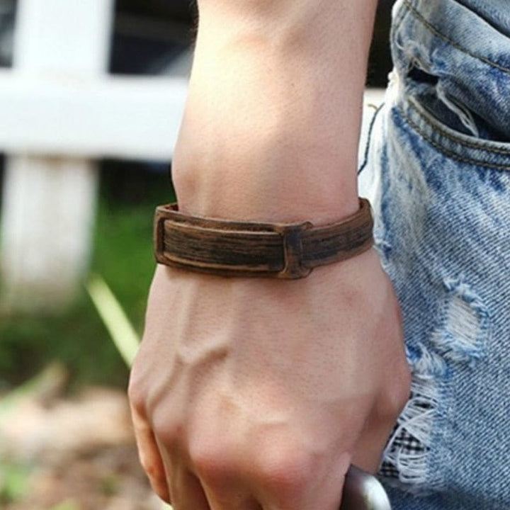 CimarroneAMX Muñequera Delgada de Piel