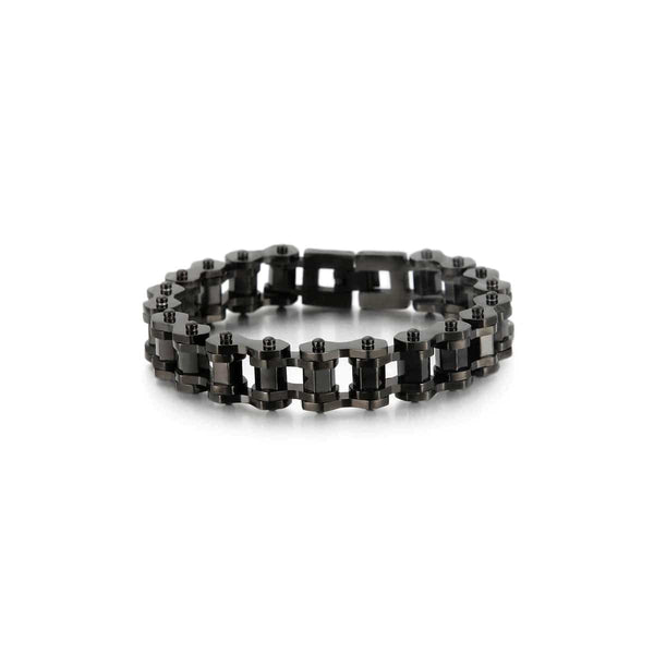CimarroneAMX Negro Pulsera Cadena de Suministro Cuadrada